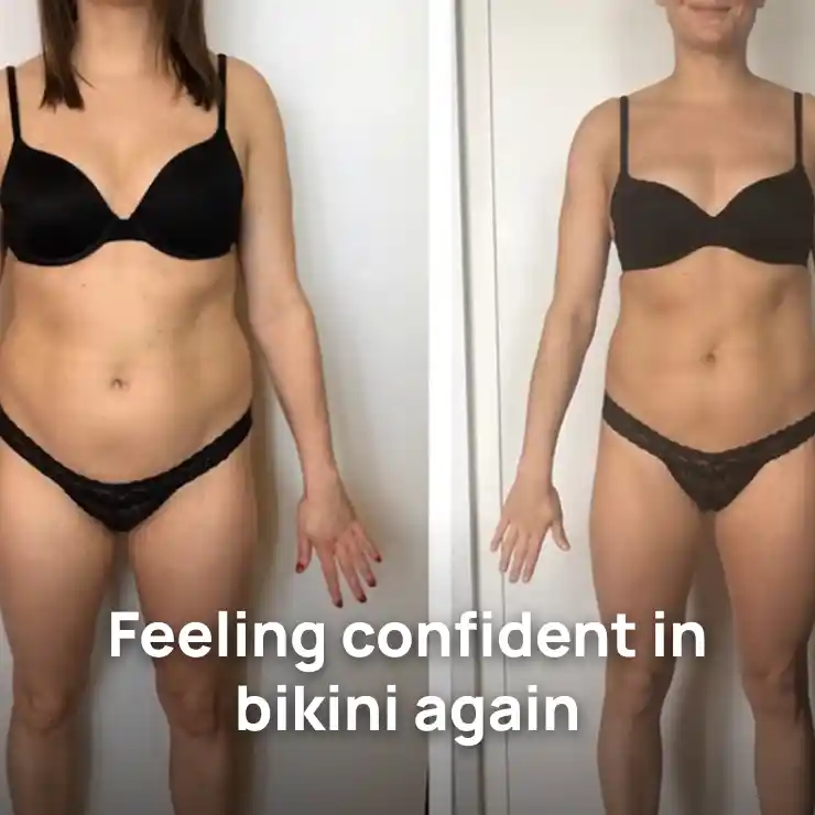 Feeling confident in bikini again