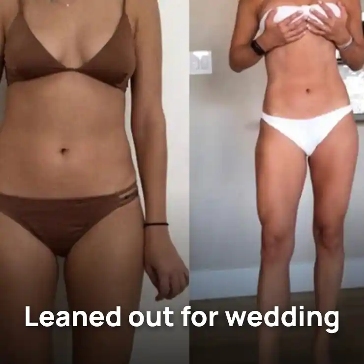 Leaned out for wedding