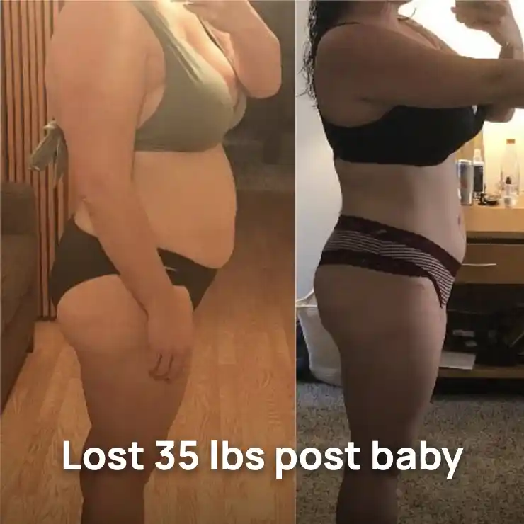 Lost 35 lbs post baby